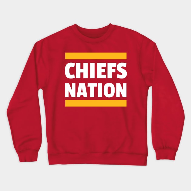 Chiefs Nation Crewneck Sweatshirt by FootballBum